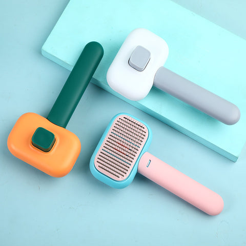 - WoofGoof™ -New Pet Cat Dog Hair Brush Hair Massage Comb Open-Knot Brush Grooming Cleaning Tool Stainless Steel Comb