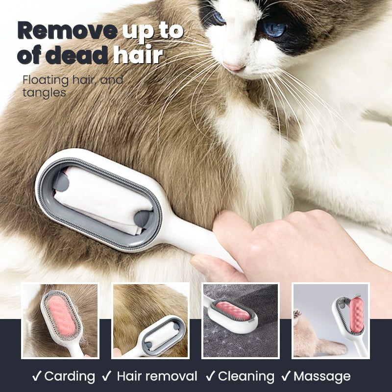 Hair Removal Comb - WoofGoof™ - With Disposable Wipes Sticker Cat