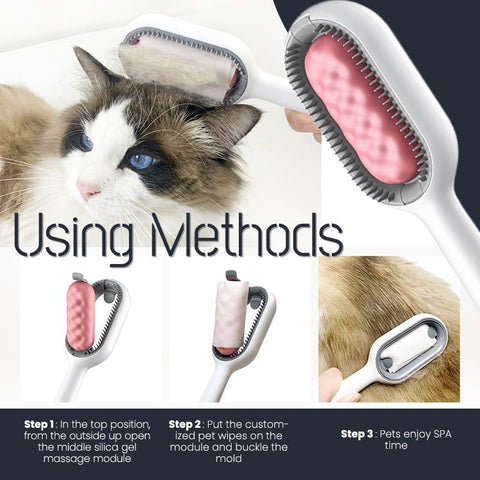 Hair Removal Comb - WoofGoof™ - With Disposable Wipes Sticker Cat