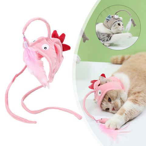 Head Wearing - WoofGoof™ - Feather Funny - Cat Stick